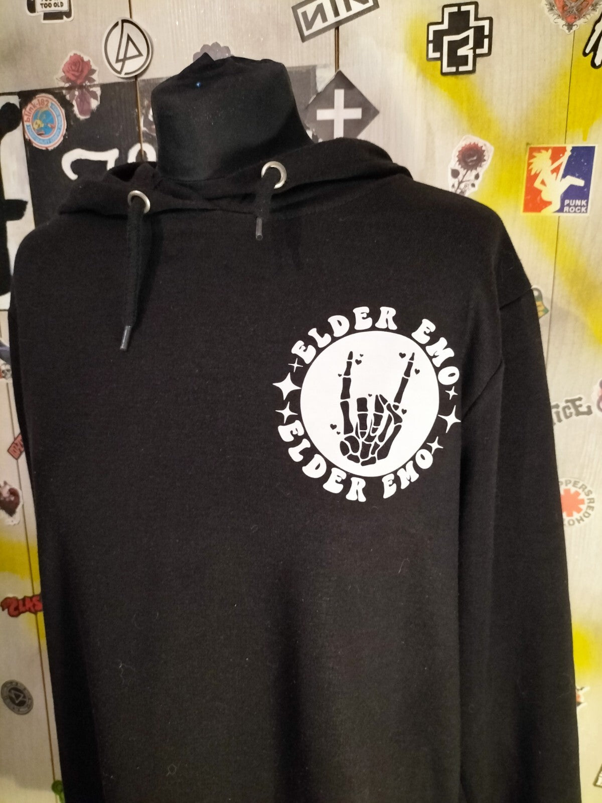 Elder Emo Goth Hoodie Large-2