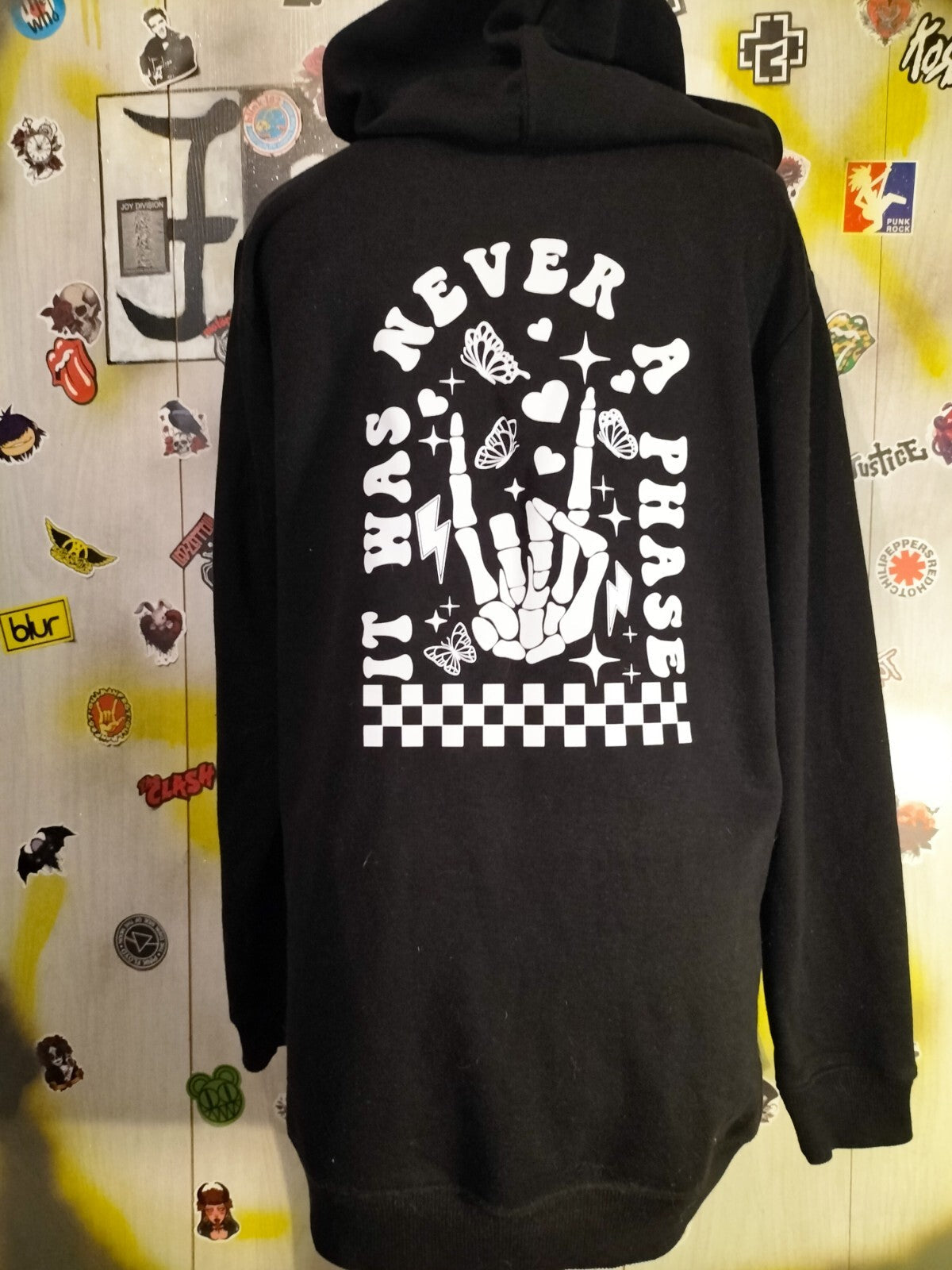 Elder Emo Goth Hoodie Medium-0