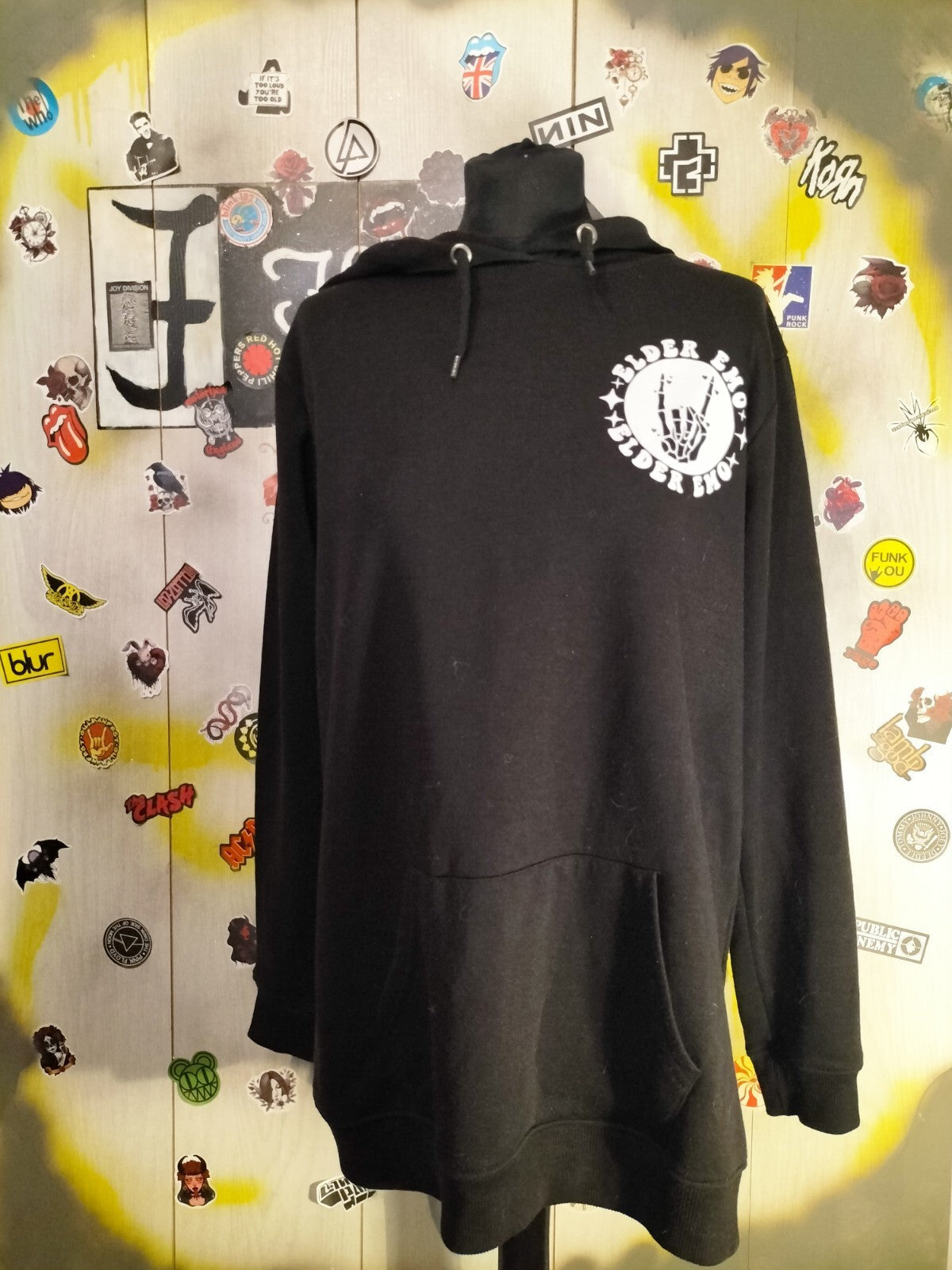 Elder Emo Goth Hoodie Medium-3