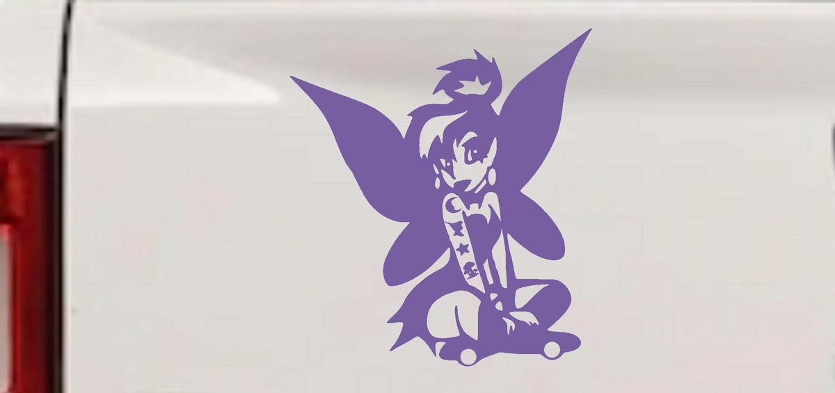 Goth Tattooed Tinkerbell Car Truck Decal Gothic Halloween Sticker Vinyl-7