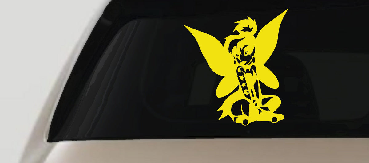 Goth Tattooed Tinkerbell Car Truck Decal Gothic Halloween Sticker Vinyl-5