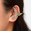 1 pc Punk Antique Gold Silver Flying Dragon Cartilage Ear Cuffs Crawler Earrings