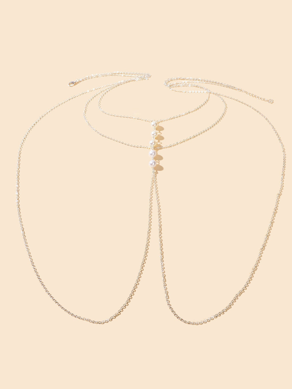 Gold Silver Body Chain with Layered Bra Chains Bikini Nightclub Body Jewellery
