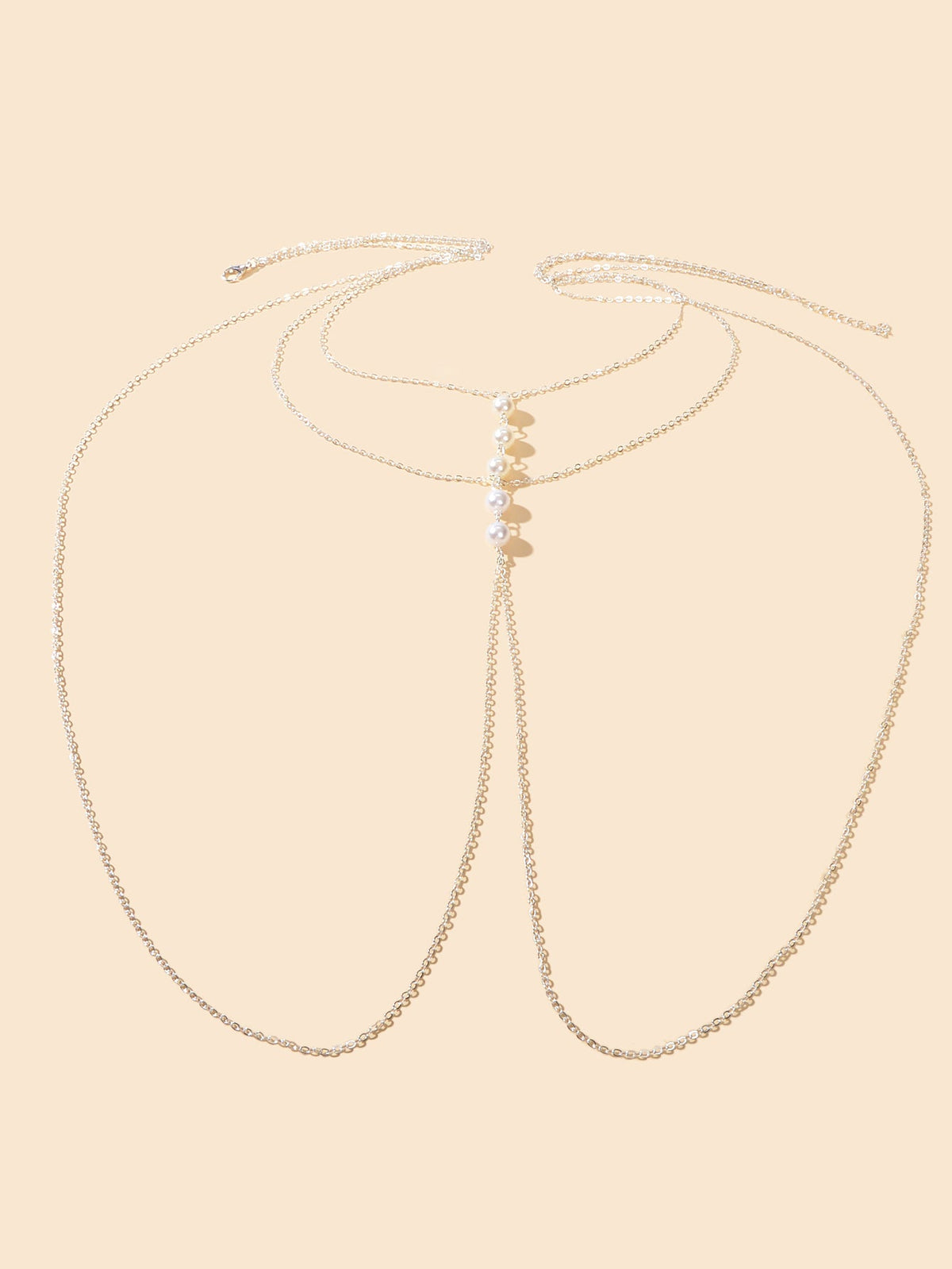 Gold Silver Body Chain with Layered Bra Chains Bikini Nightclub Body Jewellery