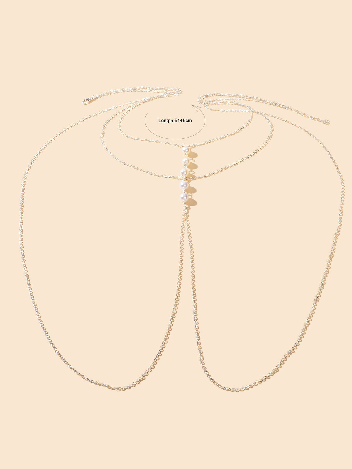 Gold Silver Body Chain with Layered Bra Chains Bikini Nightclub Body Jewellery