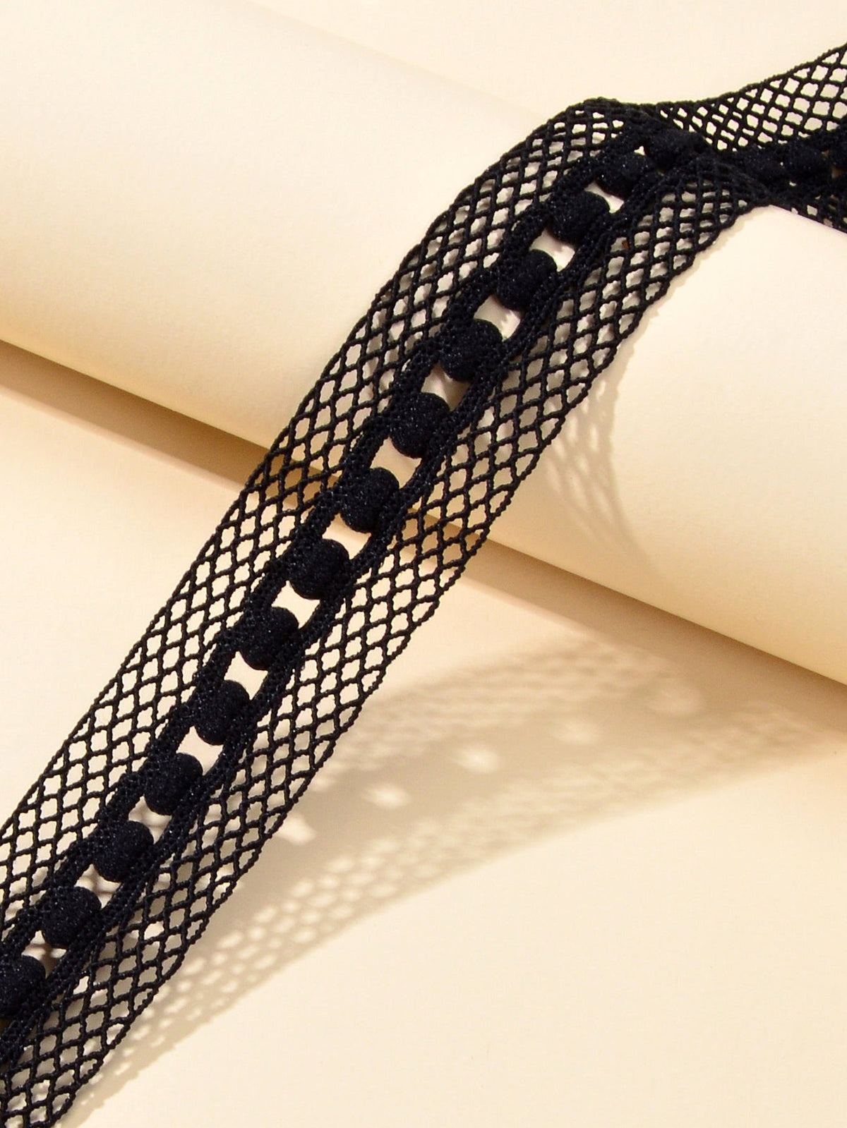 Retro Punk Style 90s Black Lace Geometric Tattoo Choker Necklace Grunge Collar