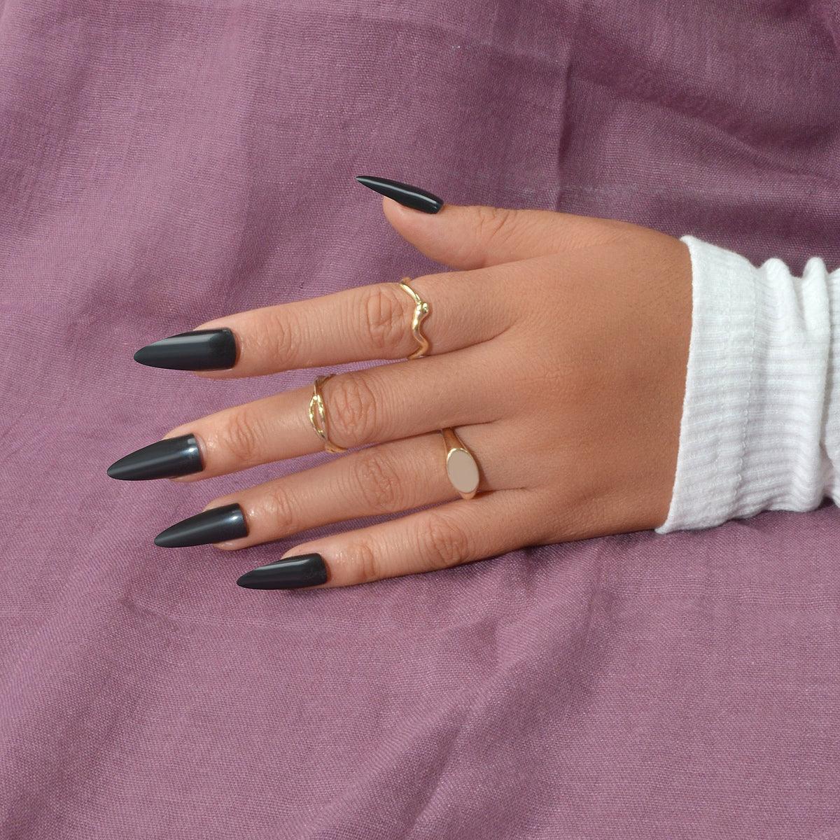 3 pcs Punk Jewelry Minimalist Gold Silver Stackable Multiple Midi Snake Ring Set