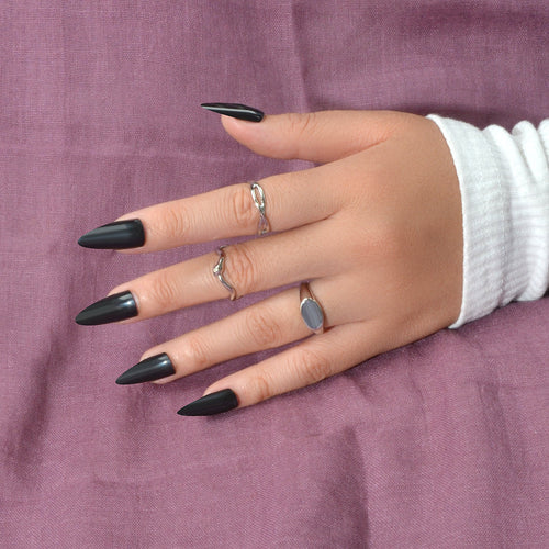 3 pcs Punk Jewelry Minimalist Gold Silver Stackable Multiple Midi Snake Ring Set