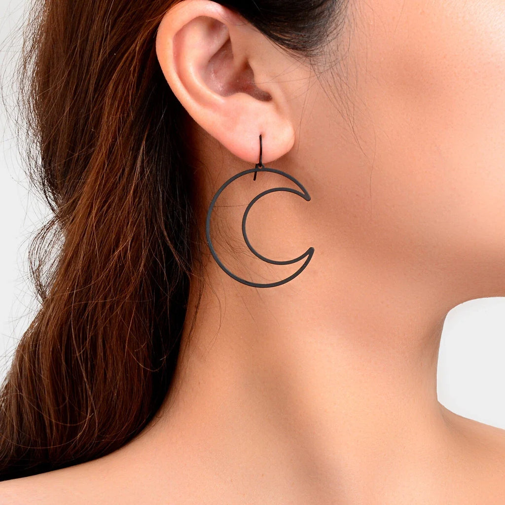 AU Stock Gorgeous Moon Charm Drop Dangle Earrings Women Stunning Party Jewellery